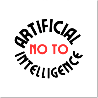 No To Ai Art Posters and Art